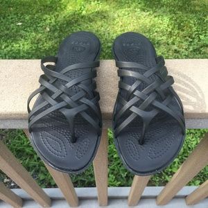 womens black huarache sandals